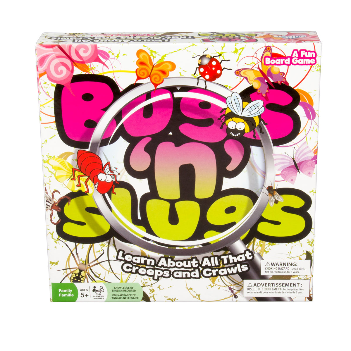 Outset Media Educational Board Game - Bugs N' Slugs - Learn About All That Creeps and Crawls