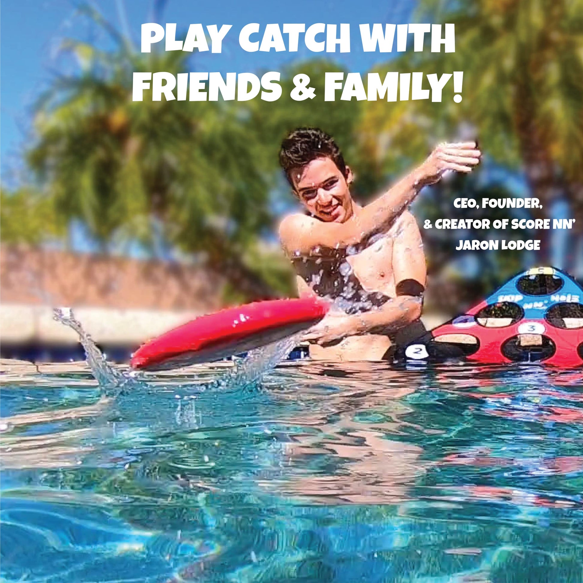 Skip NN' 8X Skipping Stonnes Targets NOT Included | Pool Toys Hole Skipping Stones Meets Cornhole Game Mode | Fun for The Pool, Lake, Beach| (Qty 8X