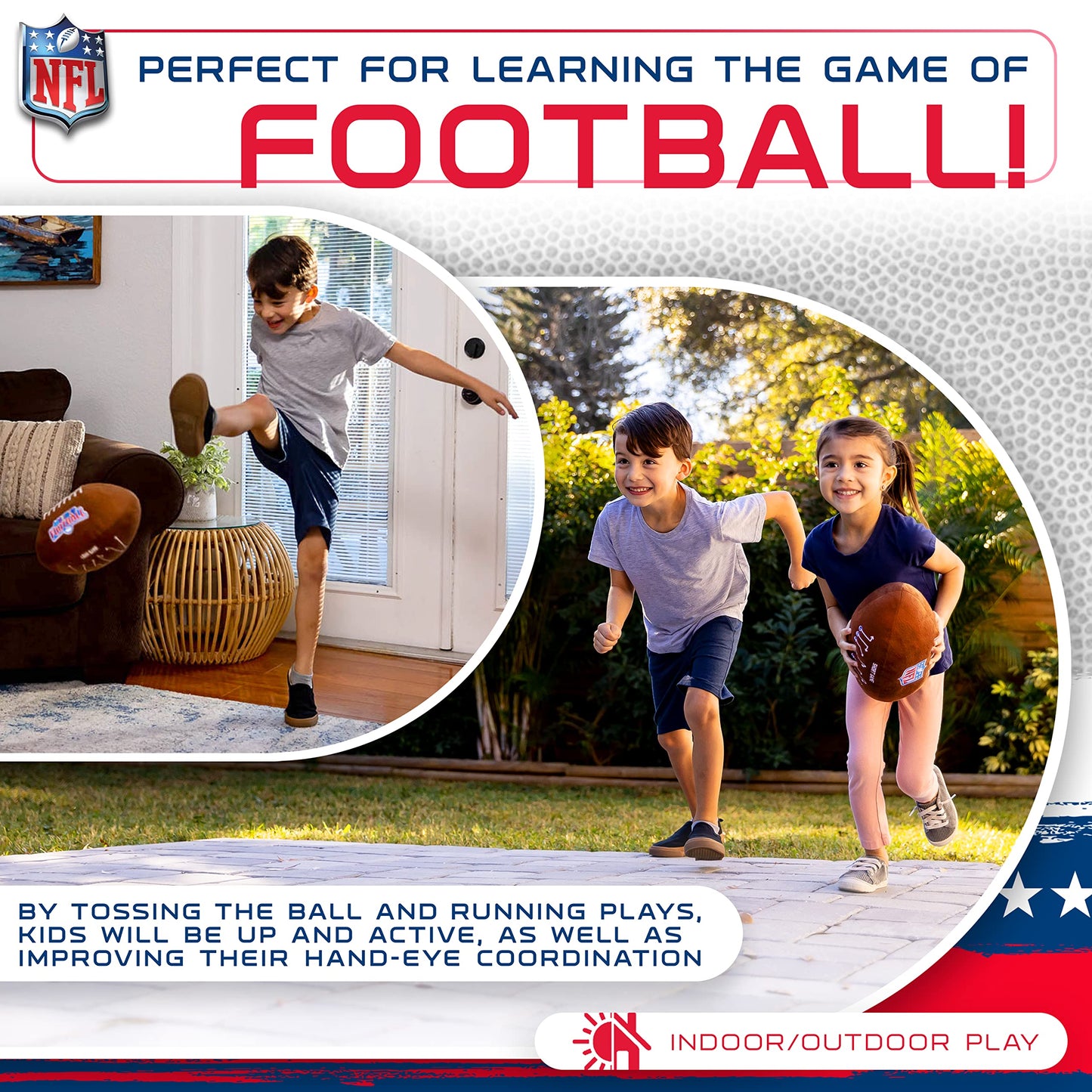 Franklin Sports NFL MyFirst Kids Plush Football - 12"