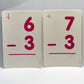 Bendon Subtraction Flash Cards Double Sided - 36 Count