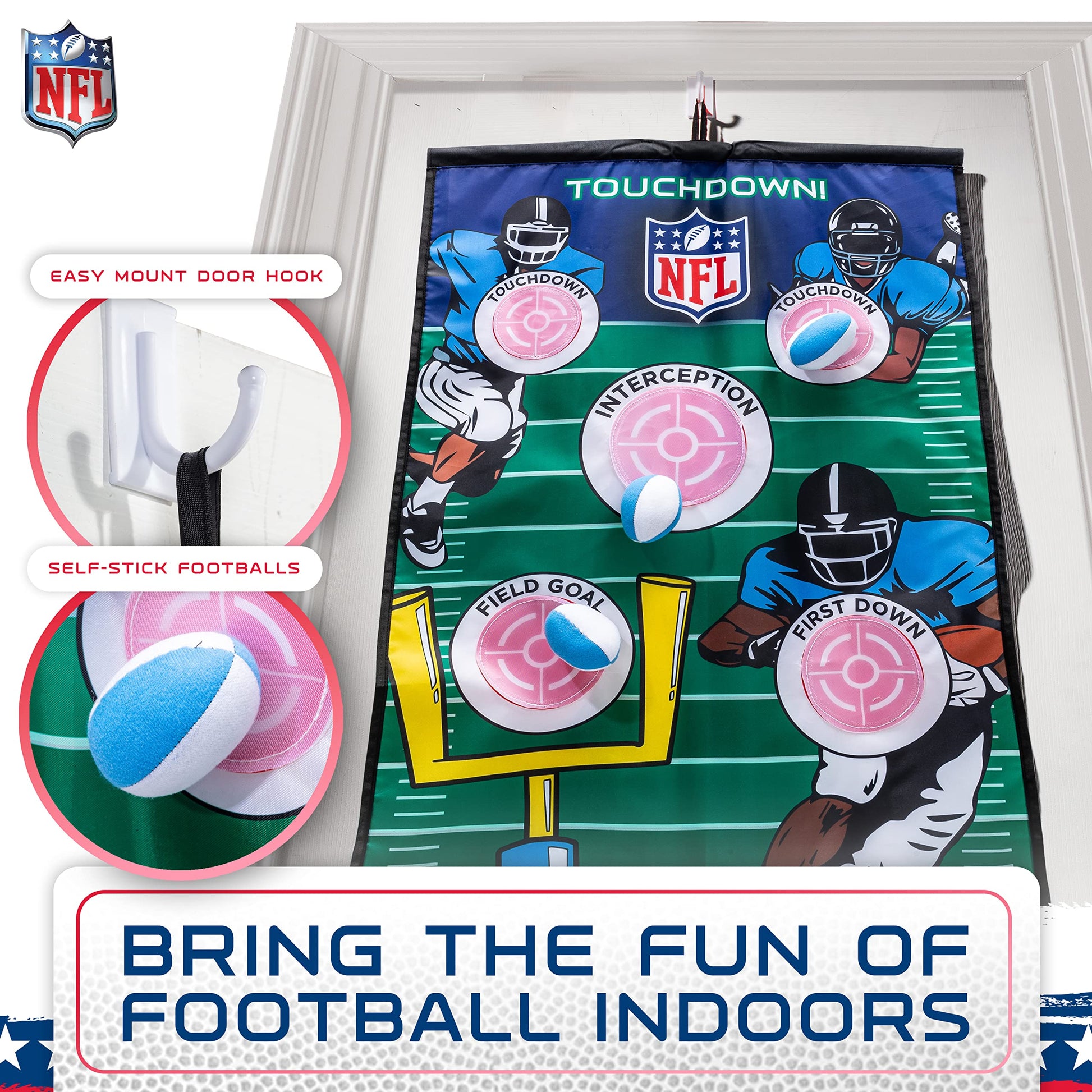 Franklin Sports NFL Football Target Toss Game with 3 Mini Balls