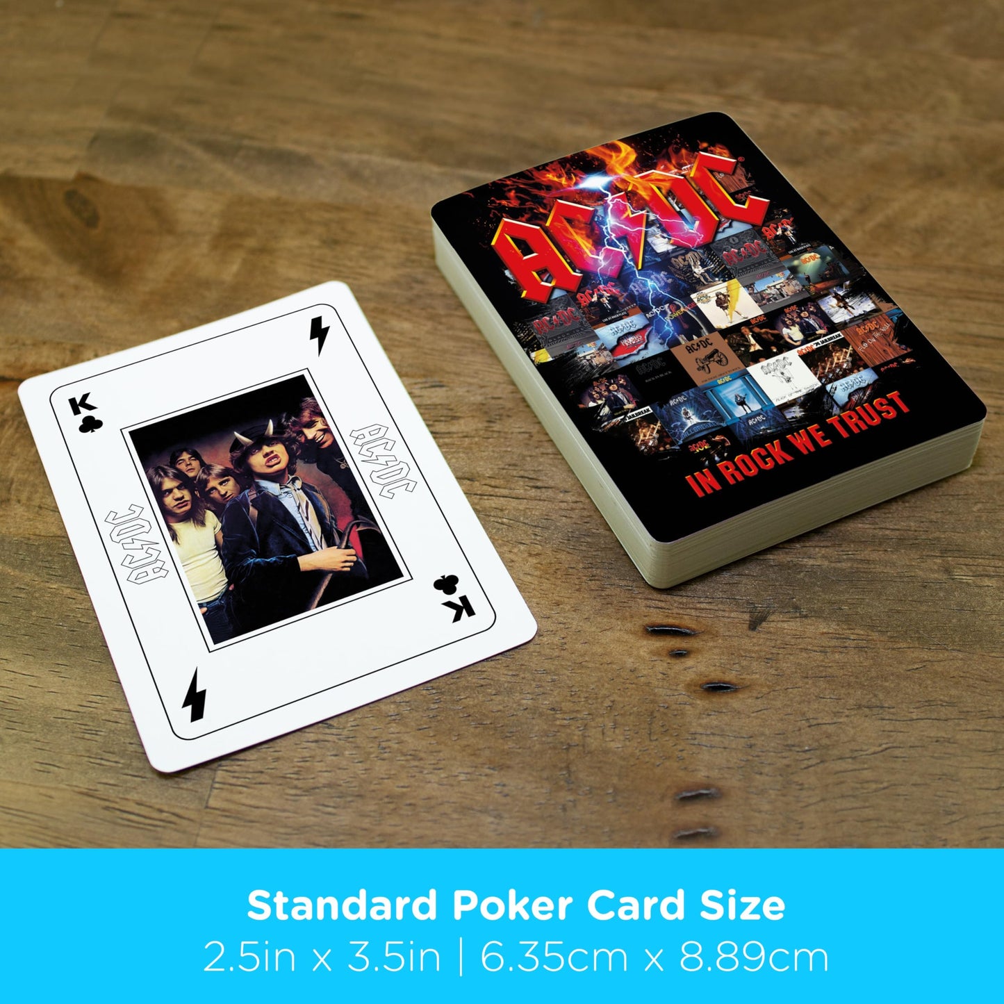 AC/DC-In Rock We Trust Playing Cards