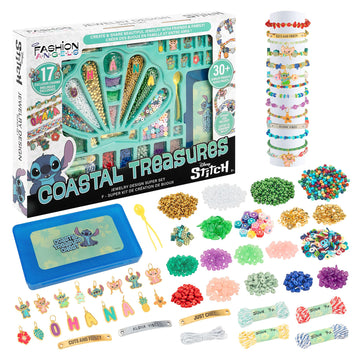 Fashion Angels Disney Stitch Coastal Treasures Jewelry Design Super Set