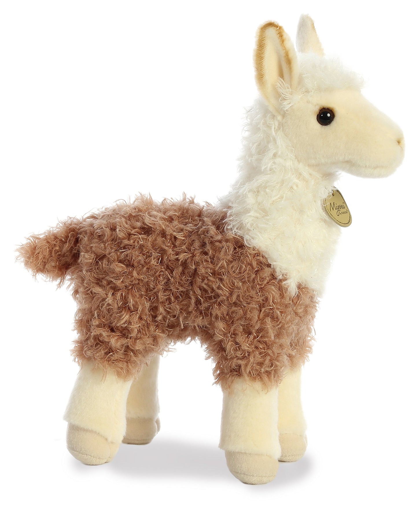 Aurora® Realistic Miyoni® 2 Tone Llama Stuffed Animal - Lifelike Details Make a Cherished Companion - Perfect for Decorating Bedrooms or Classrooms