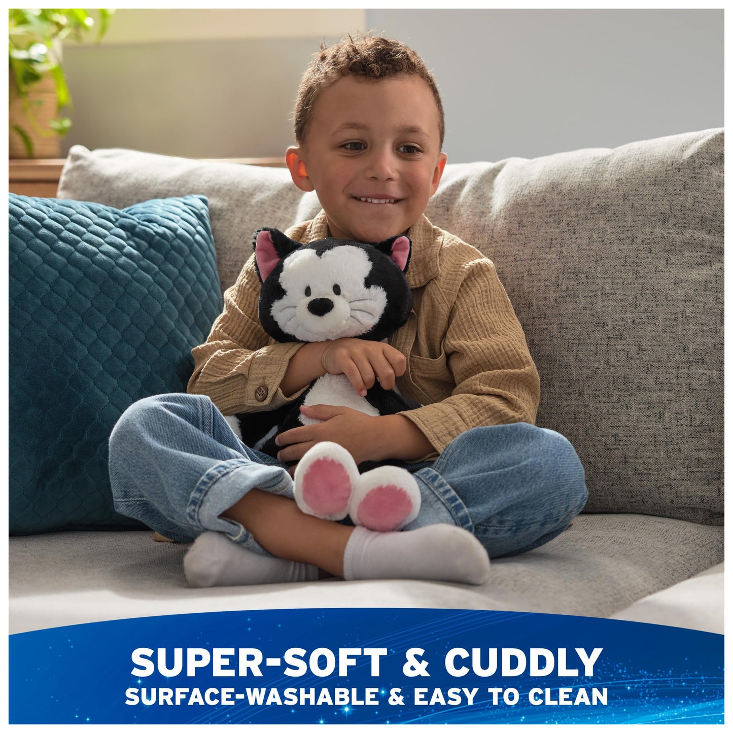 GUND Disney Official Figaro Toothpick 15-Inch Plush Toy for Ages 1+