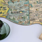 TDC Games USA Shaped Jigsaw Puzzle - America the Wonderland - 1940’s Pictorial Map of the United States, Puzzles for Adults 1000 Pieces, 31 inches
