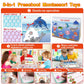 WJPC 53 Designs Busy Book for Toddlers 1,2,3,4,5,6 Years. Preschool Learning Busy Board Kids Boys&Girls Quiet Montessori Toddler Activity Book