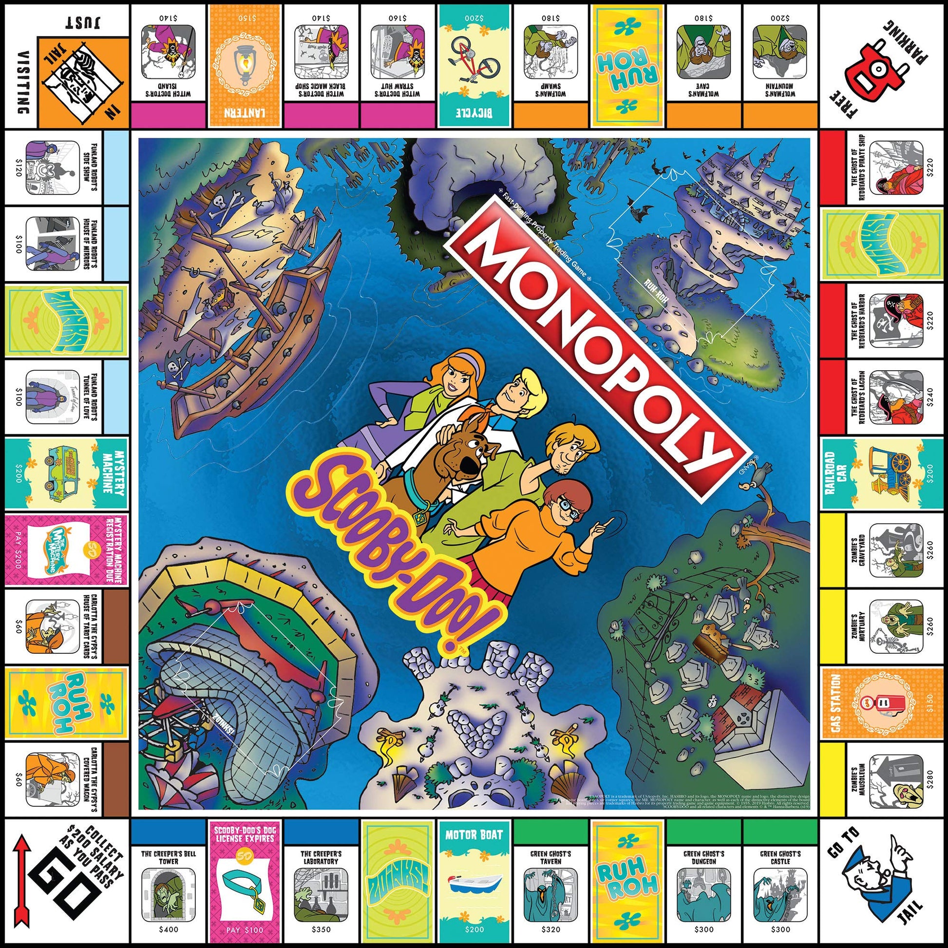 USAOPOLY Monopoly Scooby-Doo! Board Game | Official Merchandise Based on the Popular Cartoon | Classic Monopoly Game Featuring Characters