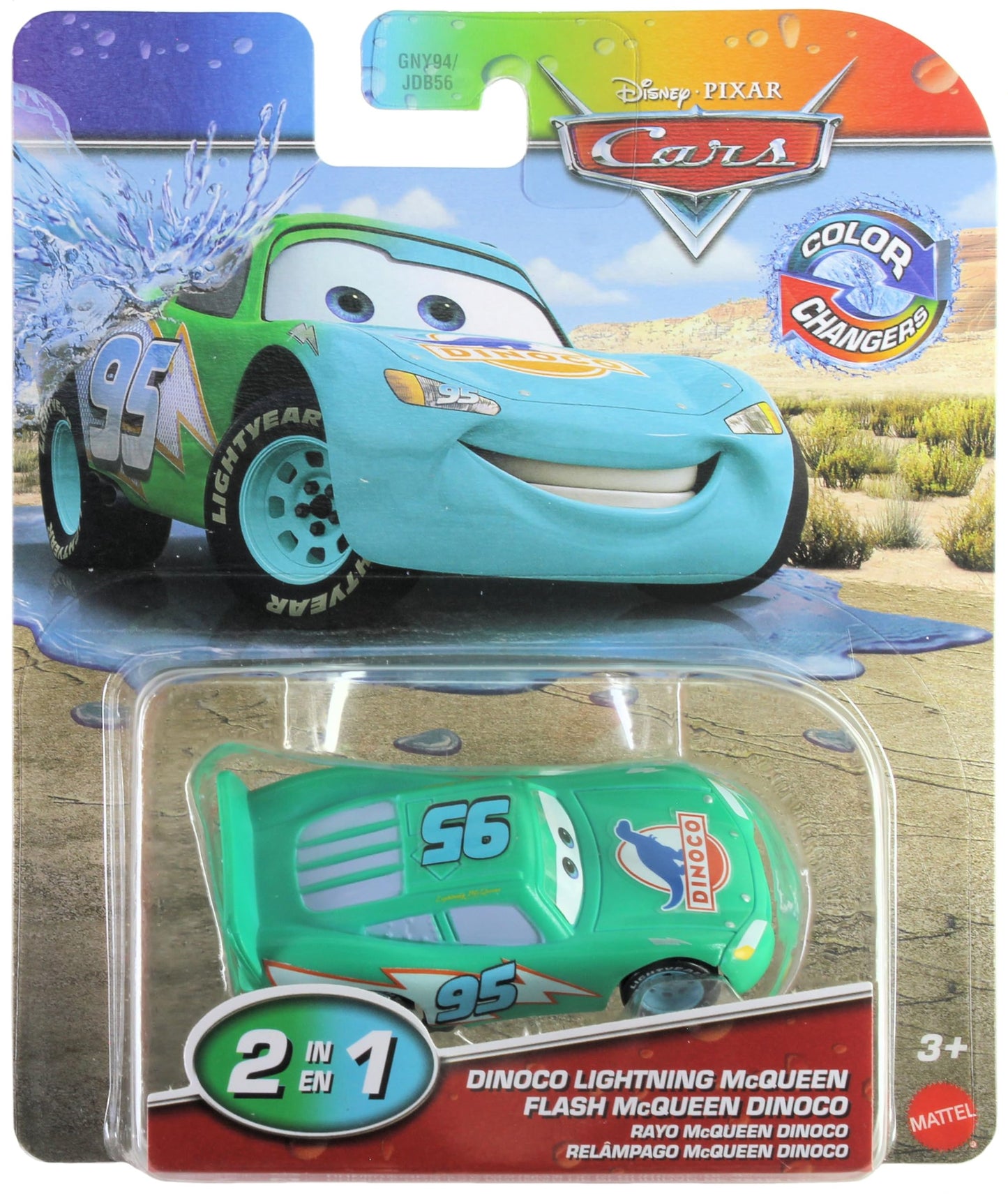 Disney Cars 2026 Color Changers Dinoco Lightning McQueen