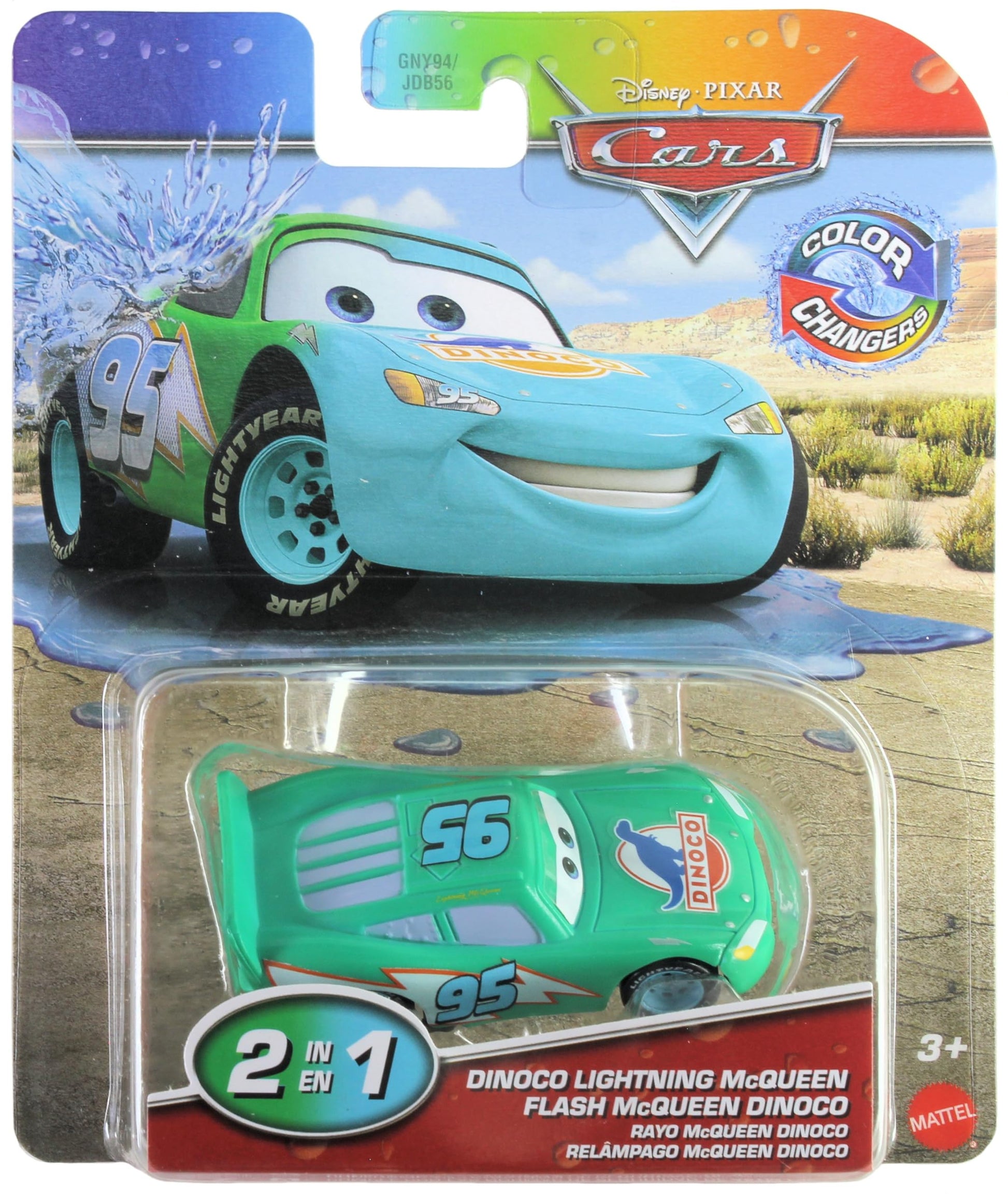Disney Cars 2026 Color Changers Dinoco Lightning McQueen