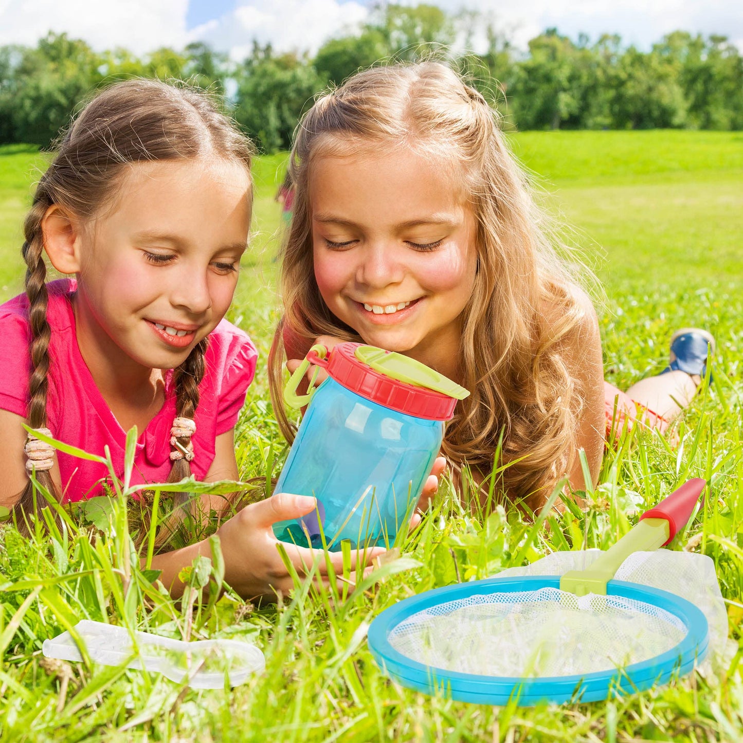 B. toys Mini Catcher's Kit Bug Catching Set with Net Jar Magnifier, Summer