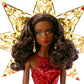 Barbie 2017 Holiday Doll with Red Metallic Gown and Accessories.