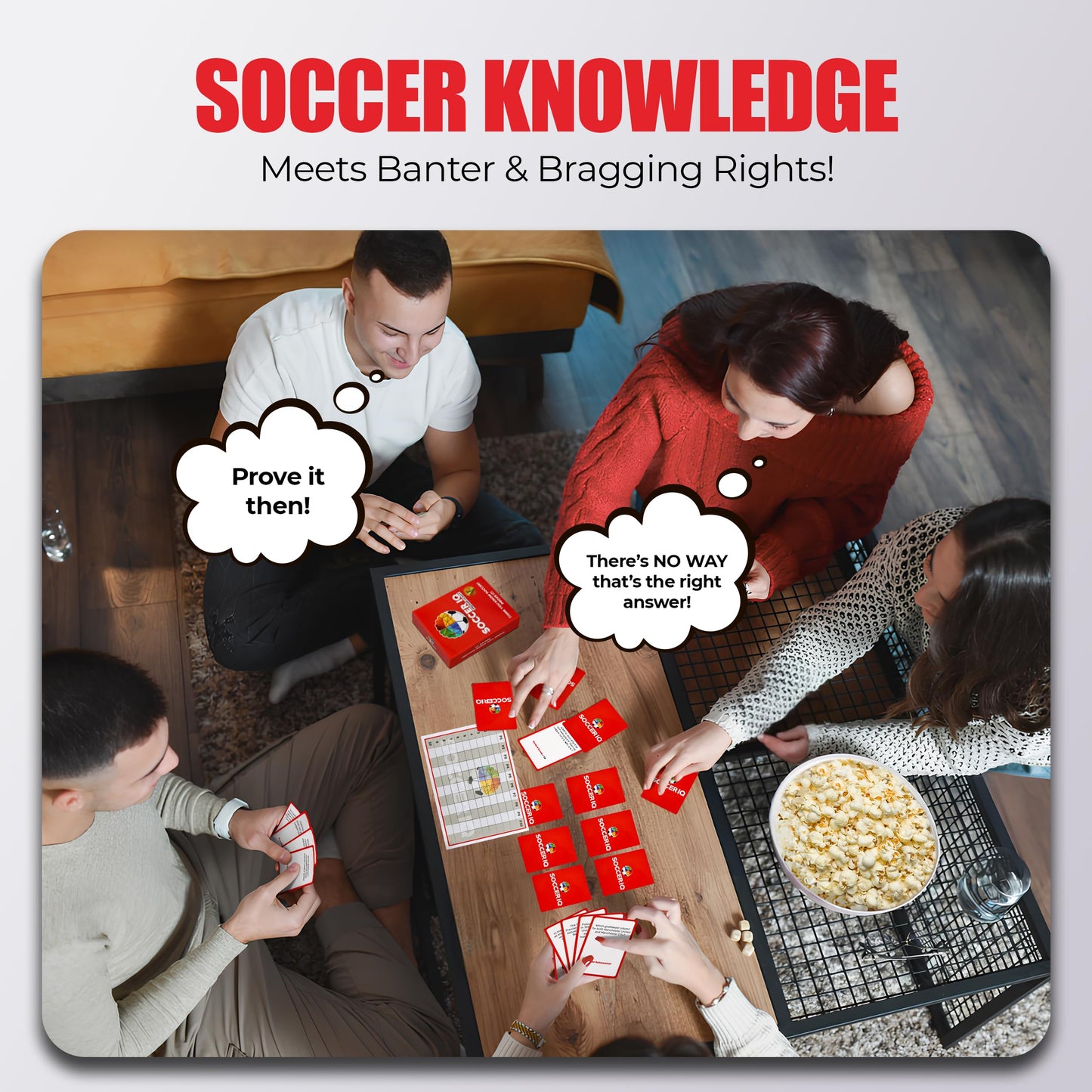 SOCCER IQ Soccer Trivia Card Game English League Version - 150 Soccer Trivia Questions, Best Soccer Gifts for Boys | Soccer Cards 2025 Soccer Games