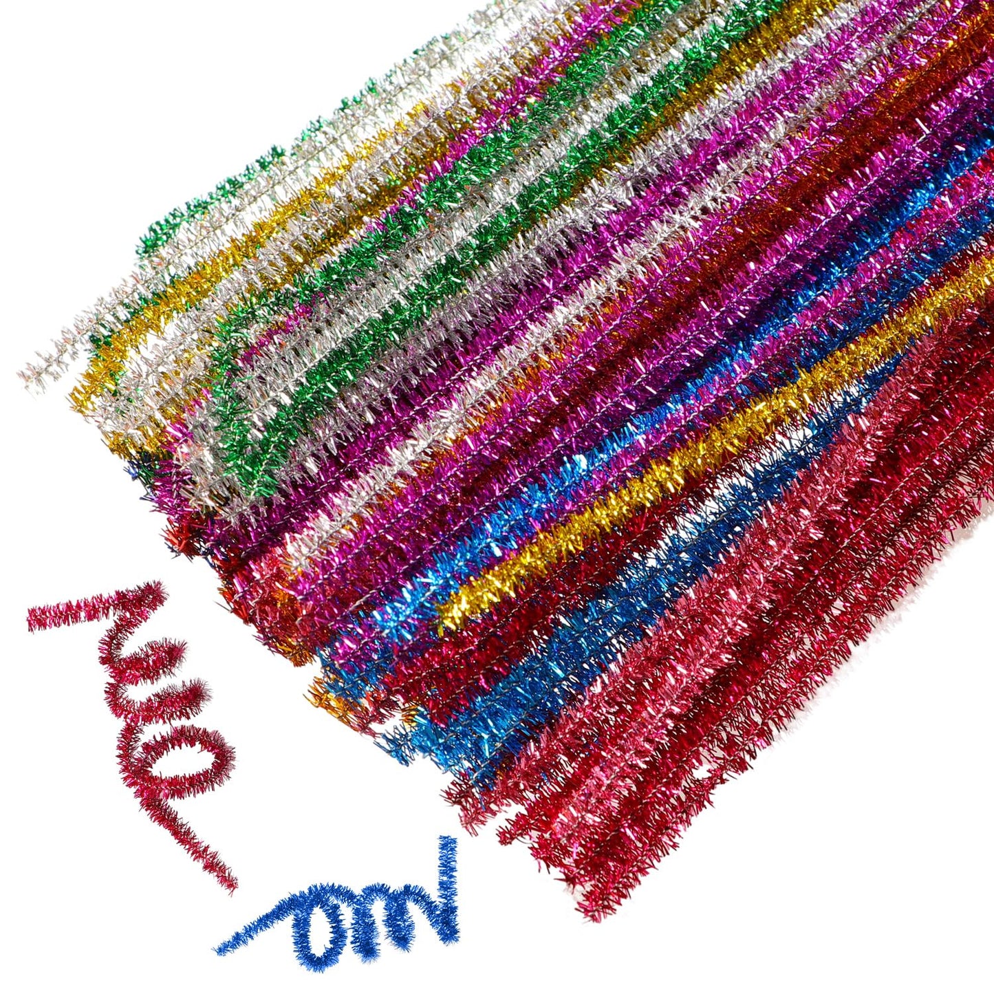Pipe Cleaners Craft Supplies 100 Pcs 10 Colors Chenille Stems Pipe Cleaners Craft Pipe Cleaners Bulk Pipe Cleaner for Arts,Craft Projects or