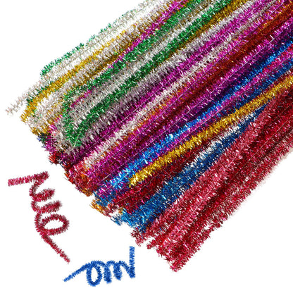 Pipe Cleaners Craft Supplies 100 Pcs 10 Colors Chenille Stems Pipe Cleaners Craft Pipe Cleaners Bulk Pipe Cleaner for Arts,Craft Projects or
