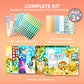 Klever Kits Dot Art Kit for Kids, No Mess Sticker for Toddlers 3-7, Craft Kits, DIY Creative Activity, Travel Toy, Birthday Gifts for Boys Girls