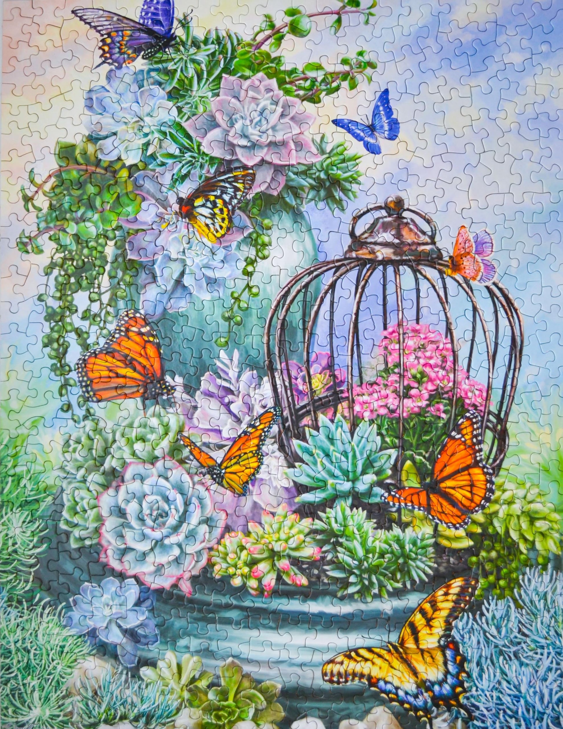 Springbok's 500 Piece Jigsaw Puzzle Butterfly Bliss - Made in USA