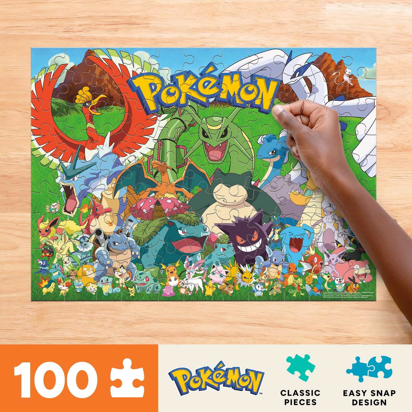Buffalo Games - Pokémon Fan Favorites - 100 Piece Puzzle for Kids Ages 6-8