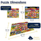 White Mountain 1000 Piece Jigsaw Puzzle Popcorn and Candy, Movie Snacks
