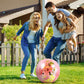 POZA Inflatable Beach Balls Rose Gold Set of 2 - Elegant Rose Gold Confetti Premium Floaters, Heavy Duty Vinyl Floatation Pool Toys for Pool Beach