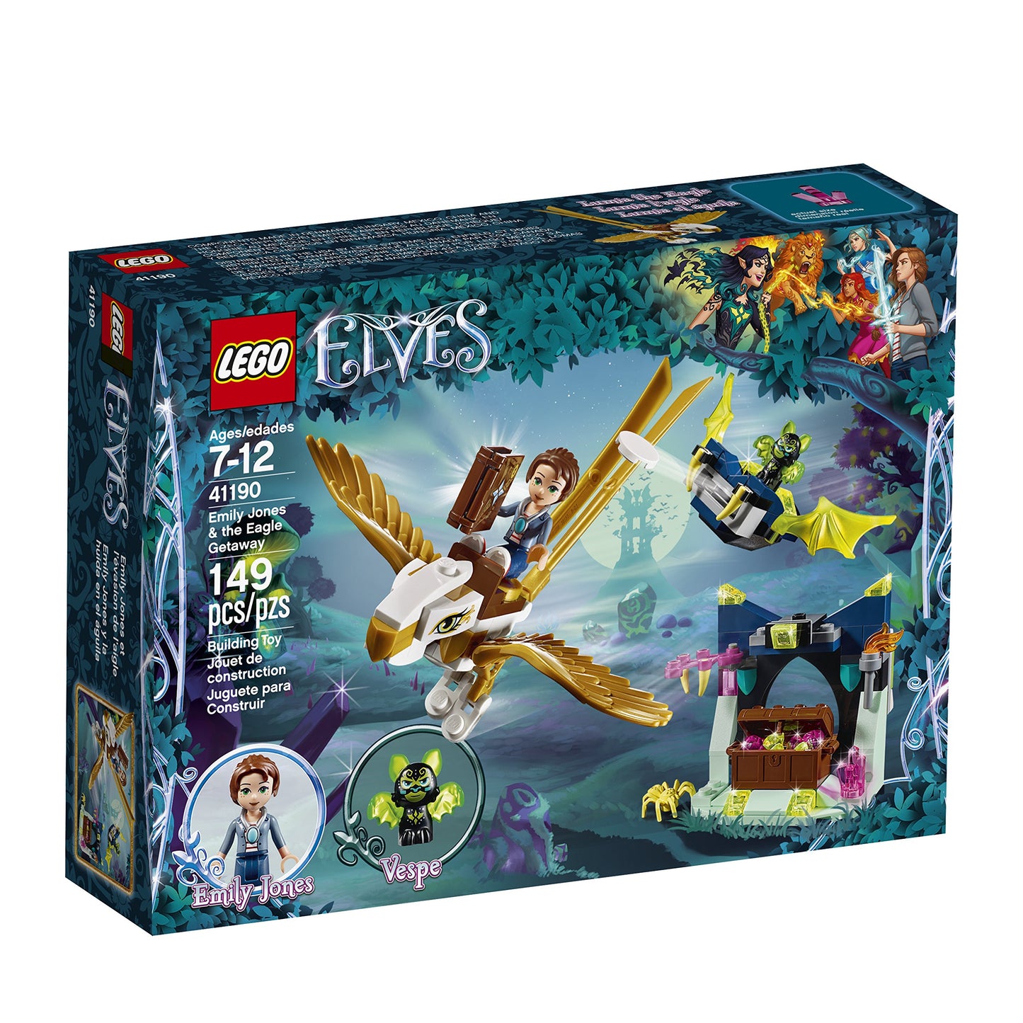 LEGO 6212137 Elves Emily Jones and The Eagle Getaway 41190 Building Kit