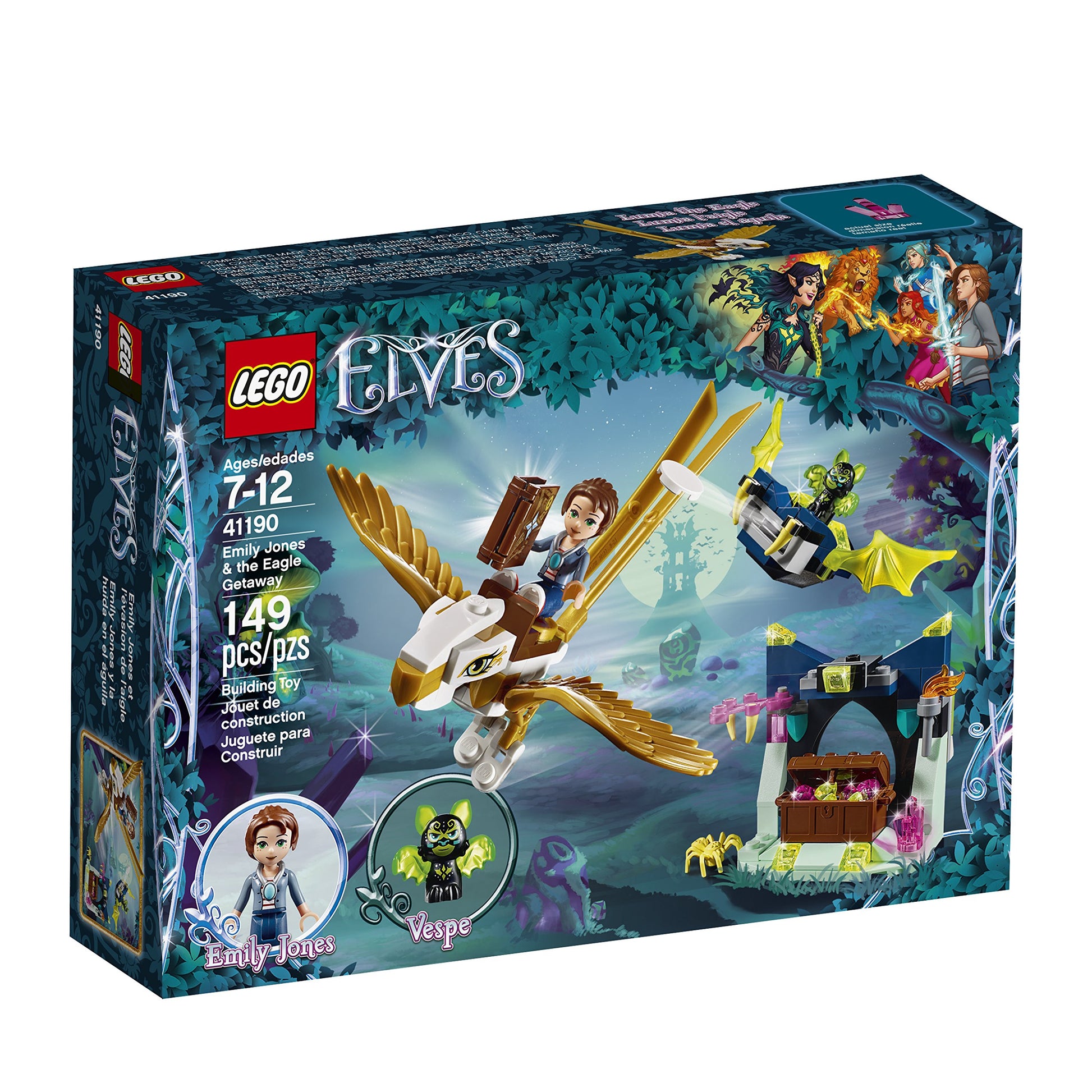 LEGO 6212137 Elves Emily Jones and The Eagle Getaway 41190 Building Kit