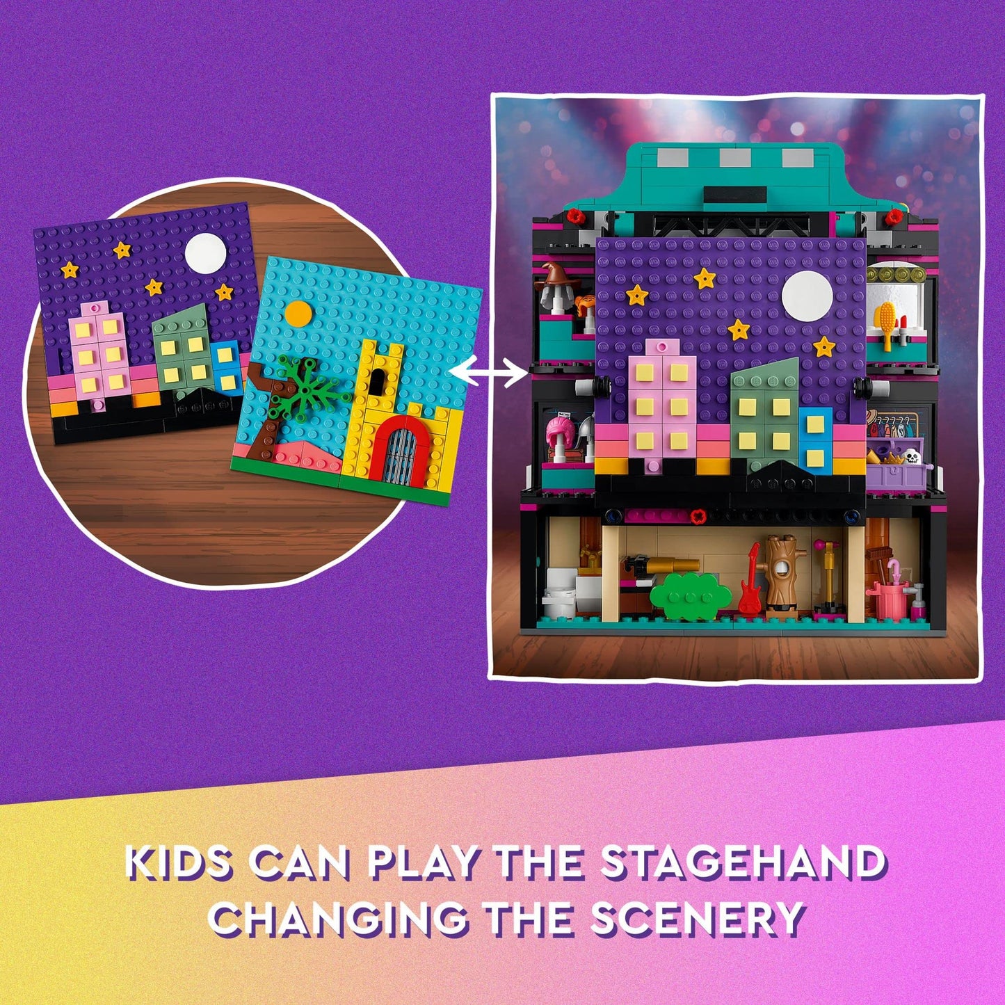 LEGO Friends Andrea's Theater School Playset, 41714 Creative Pretend Play Theater Toy, Gift Idea for Kids Girls Boys 8+ Years Old, Theater with
