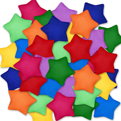 36 PCS Colorful Nylon Bean Bags Small Bean Bags Bulk Hand Toss for Sports Outdoor Party