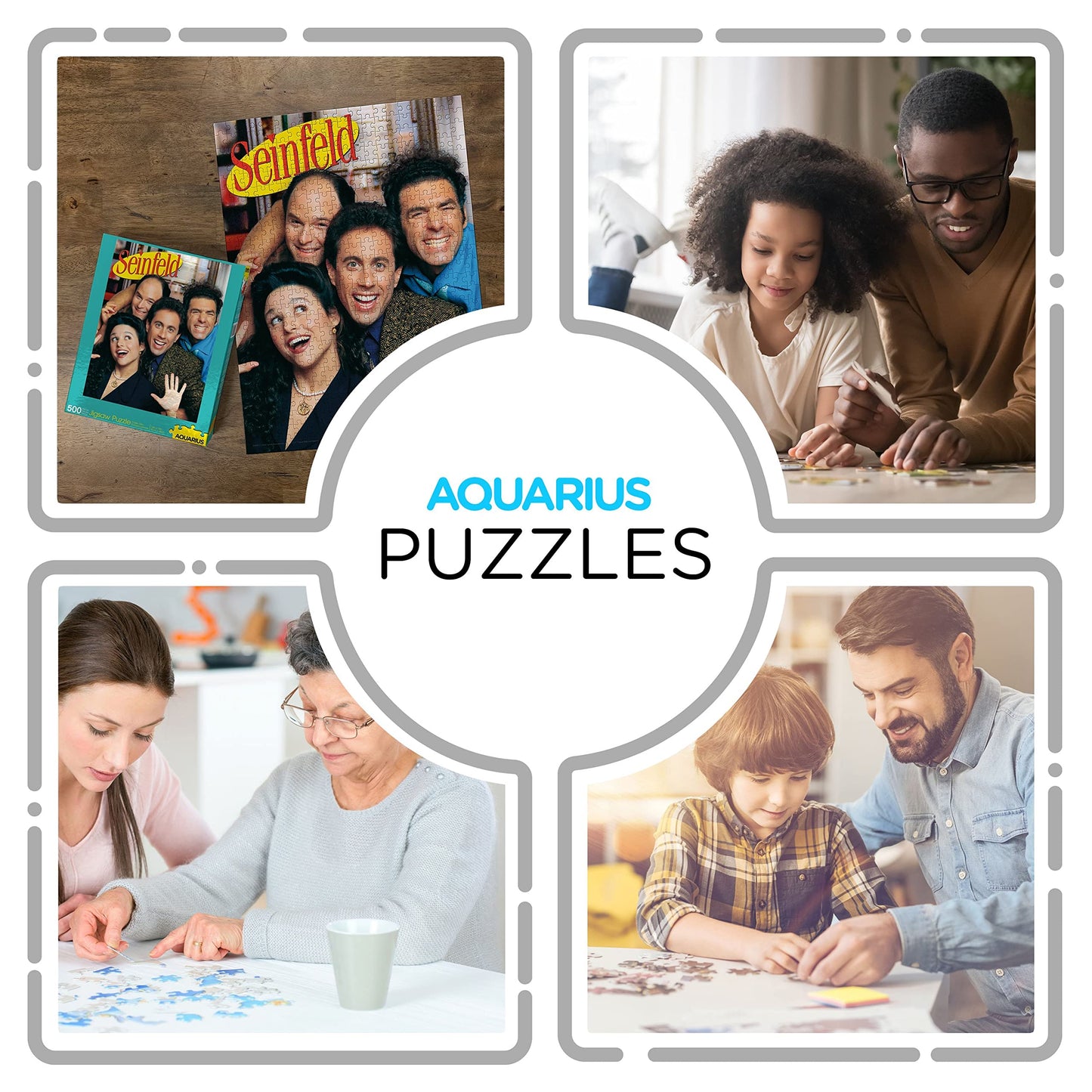 AQUARIUS Seinfeld Group Puzzle (500 Piece Jigsaw Puzzle) - Glare Free - Precision Fit - Virtually No Puzzle Dust - Officially Licensed Seinfeld