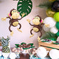 4E's Novelty Inflatable Monkeys - Pack of 4-27 Inch Large Monkeys Inflatables for Jungle Decor, Safari Birthday Decorations, Kids Animal Party