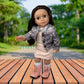18 Inch Dolls with Soft Hair - Soft Body 18 inch Doll, Poseable Vinyl Arms & Legs, Dress Outfit - Cute 18" Doll Set for Girls