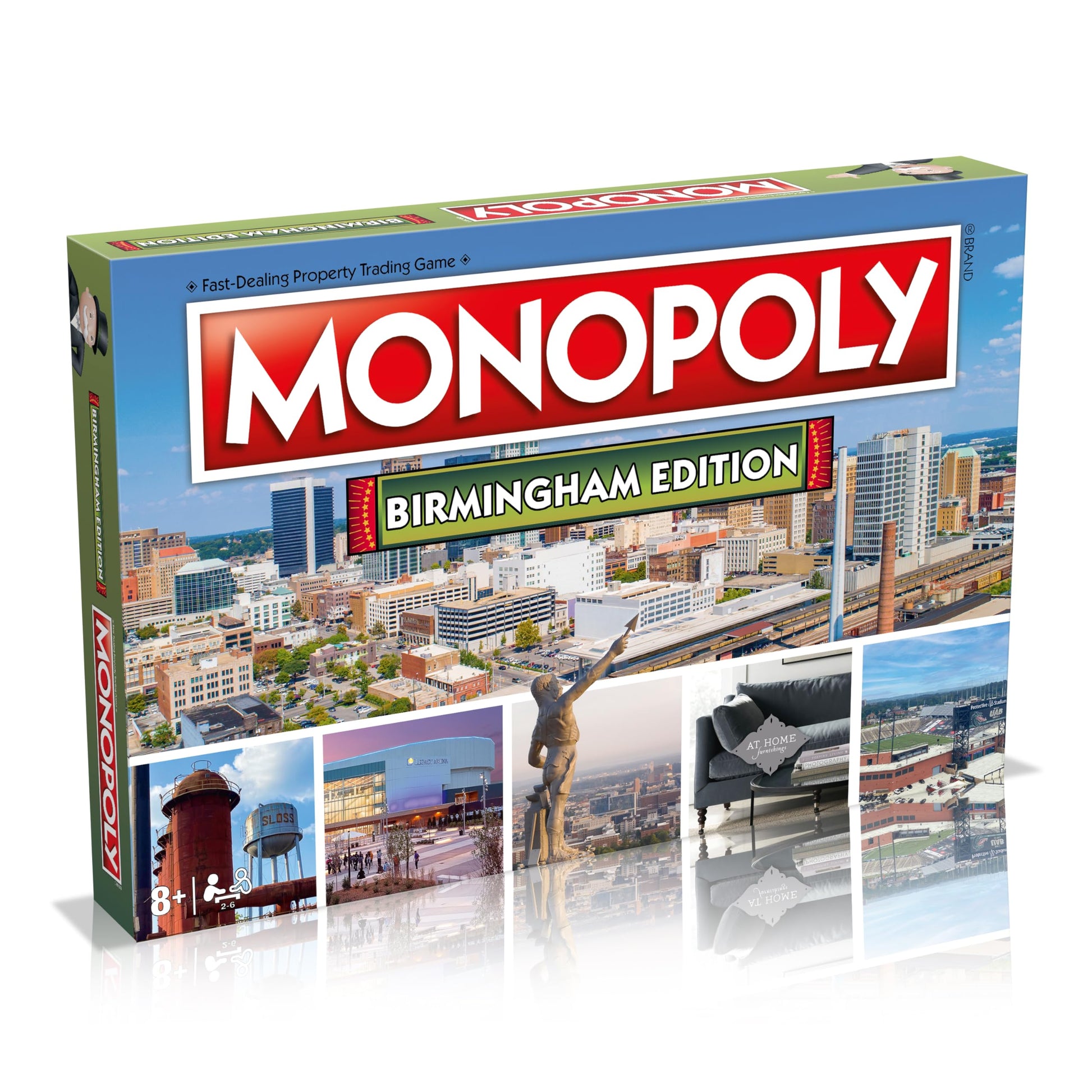 Monopoly Board Game Birmingham Edition: 2-6 Players Family Board Games for Kids and Adults, Board Games for Kids 8 and up, for Kids and Adults, Ideal