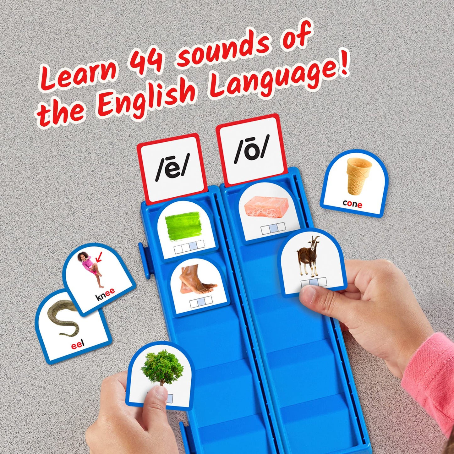 hand2mind Sort that Sound Activity Set, Phonemic Awareness, ESL Teaching Materials, Science of Reading Manipulatives, Letter Sounds for Kindergarten
