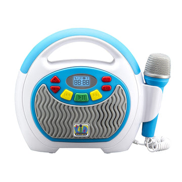 eKids Mother Goose Club Karaoke Machine for Kids with Microphone and Built-in Nursery Rhymes