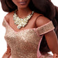 Barbie The Movie Doll, President Collectible Wearing Shimmery Pink & Gold Dress with Sash