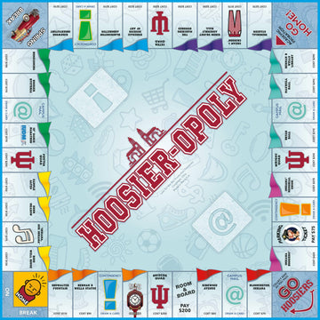 Late for The Sky Indiana University IU-Opoly Campus Edition Family Board Game, 2-6 Players, College-Themed Property Trading with Tokens & Landmarks