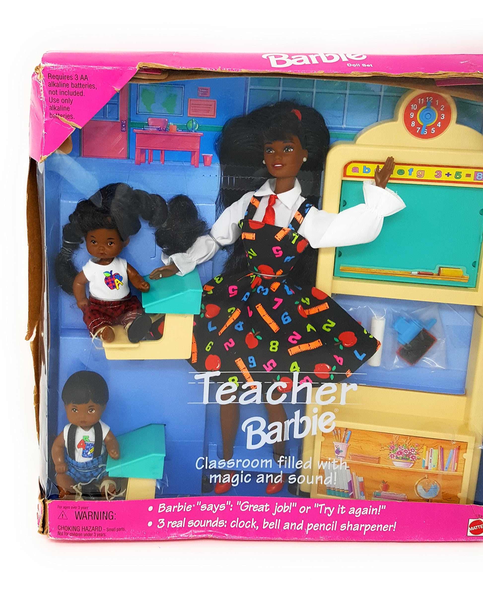 Mattel AA Teacher Barbie with 2 Students 1995, 13915