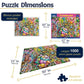 White Mountain 1000 Piece Jigsaw Puzzle Holiday Collage, 99 Easter Eggs