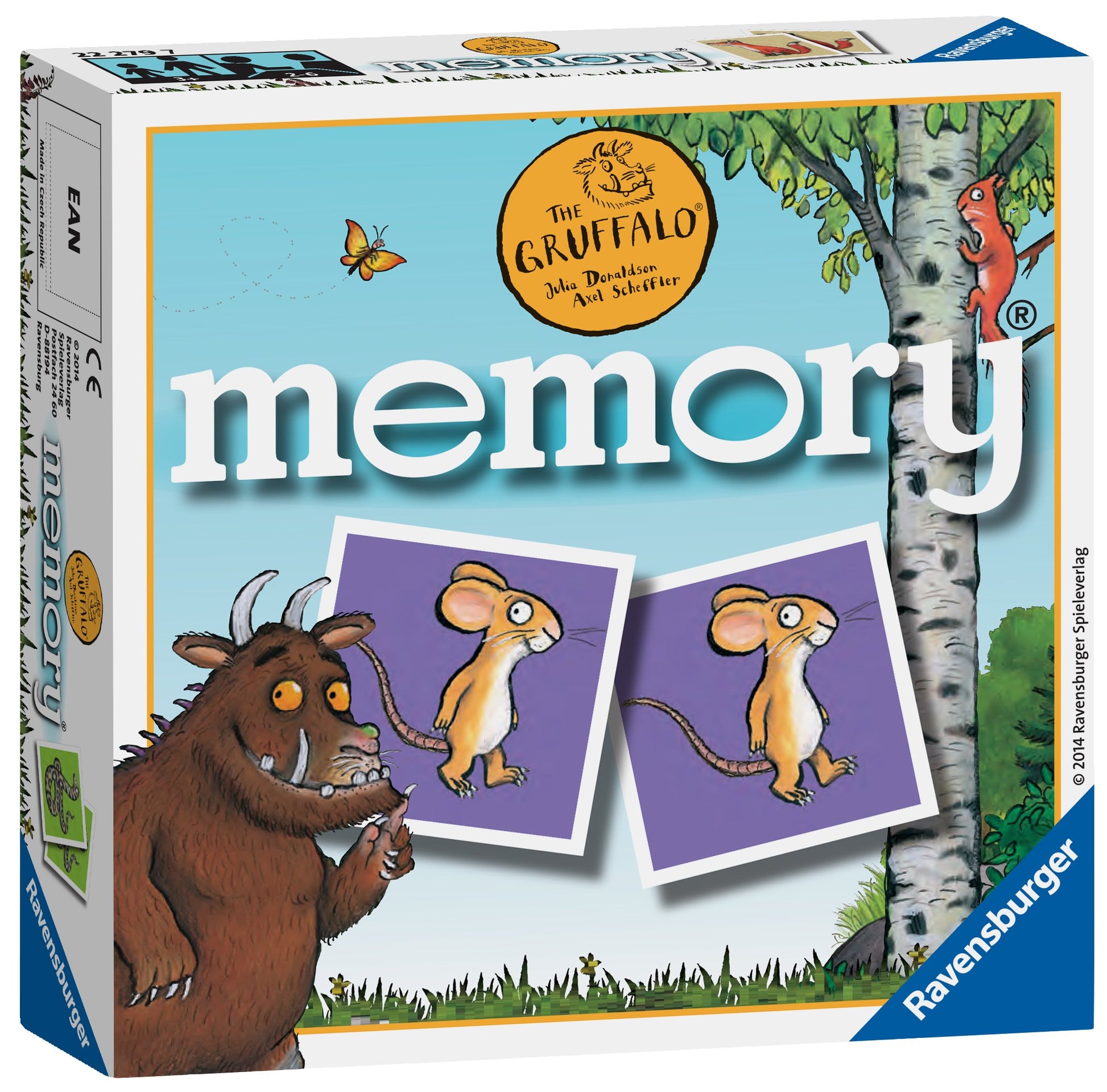 Ravensburger The Gruffalo Mini Memory Game - Matching Picture Snap Pairs Game for Kids Age 3 Years and Up