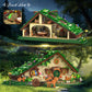 Medieval Fantasy A-Frame Cabin Building Blocks Set, 2088Pcs Architecture Tree House Building Set with Interior and Garden, Creative Construction Gift