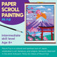 Faber-Castell Paper Scroll Painting Kit: Mount Fuji | Summer Crafts & Back to School Ready Supplies | Ready-to-Hang DIY Painting Craft for Kids (1
