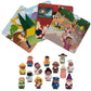 SCS Direct, Tall Tales Board Game & Expansion Combo Pack (93 Piece Set) - Educational Story Telling Game w Story Cards & Game Pieces for 5 Ways