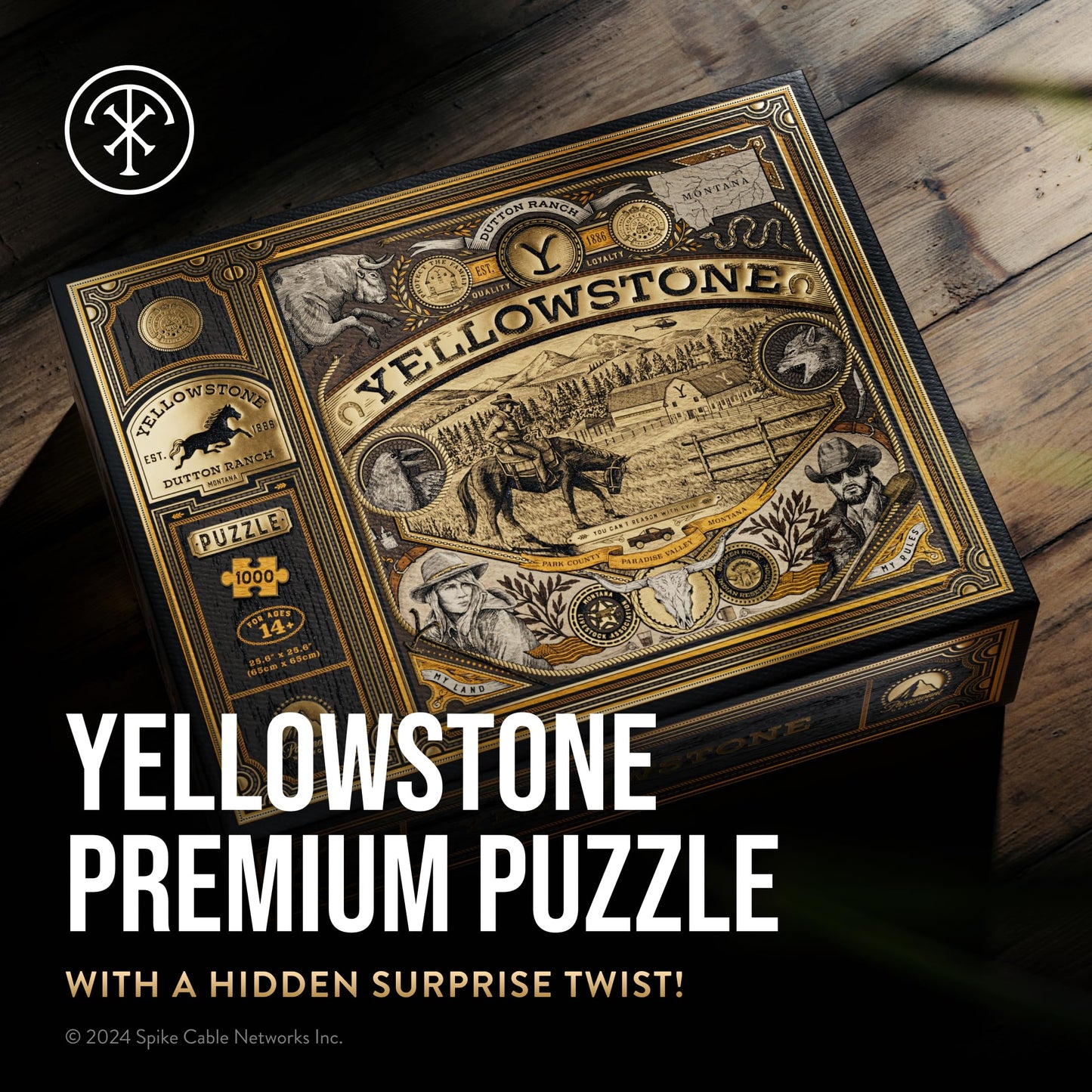theory11 Yellowstone Jigsaw Puzzle - 1,000 Piece Jigsaw Puzzle - Officially Licensed Yellowstone Merchandise & Collectibles - Precision Fit