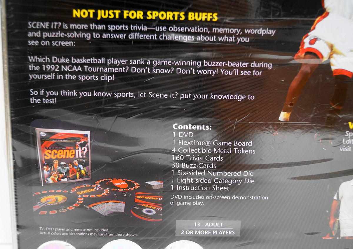 Scene It? Sports Powered By ESPN DVD Game Tin