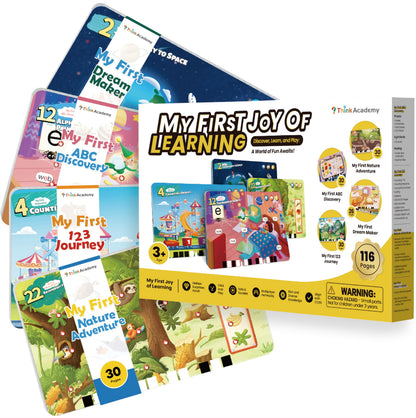 Think Academy My First Joy of Learning Cards for Boys Girls 2-4