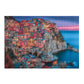 Buffalo Games - 500 Piece Wooden Jigsaw Puzzle - Cinque Terre - Standard Cut Pieces - Wooden Box - Full Size Poster, Ages 14 - Precision-Cut Pieces