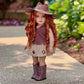 Cowgirl - 4 Piece 18 inch Doll Outfit - Cowgirl Hat, Skirt, Top and Cowgirl Boots - (Doll Not Included)