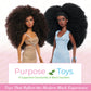 Naturalistas 11.5-inch Fashion Doll and Accessories Kelsey, 4B Textured Hair, Light Brown Skin Tone