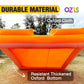 OZIS 10FT Ball Pit Inflatable Foam Pit with Built-in Blower, Portable Foam Party Pit for Indoor/Outdoor Activities Easy to Setup (Orange)