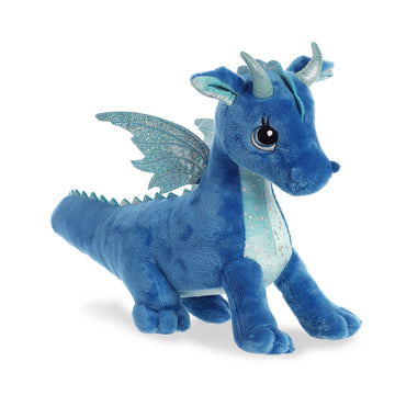 Aurora® Enchanting Sparkle Tales™ Indigo Dragon™ Stuffed Animal - Magical Adventures - Endless Play - Blue 16 Inches